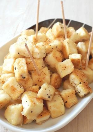 おつまみにも♪木綿豆腐のコロコロ焼き-レシピのメイン写真