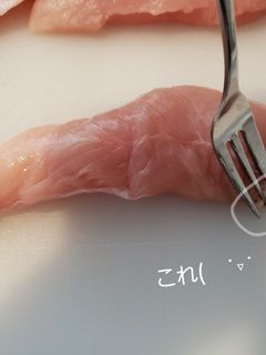 ♡基本のささみの茹で方♡-レシピのメイン写真