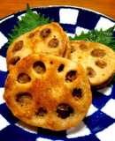 我が家のれんこんのはさみ揚げ *☻*