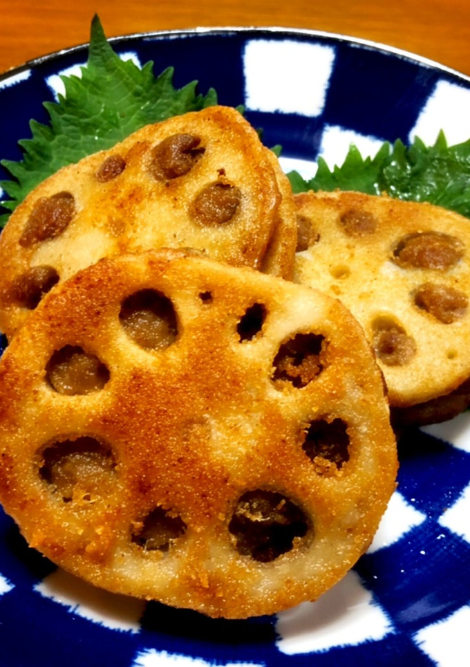 我が家のれんこんのはさみ揚げ *☻*-レシピのメイン写真