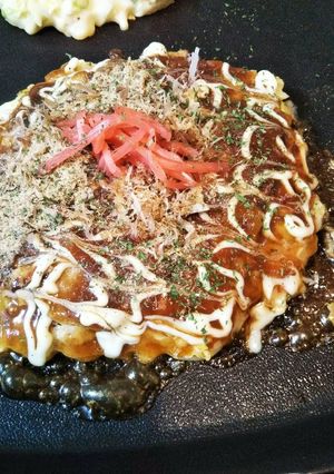 長芋不要小麦粉で簡単お好み焼き-レシピのメイン写真