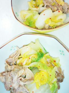 辛さ控えめ豚キムチ-レシピのメイン写真