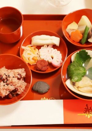 ☆見た目綺麗♪簡単筑前煮お食い初めお祝い-レシピのメイン写真