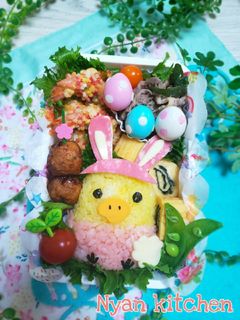 イースター『キイロイトリ』弁当♡キャラ弁-レシピのメイン写真