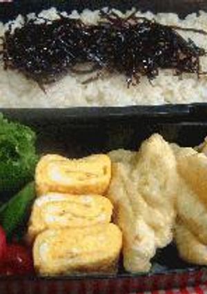 ★今日のお弁当★　かぼちゃのちくわ巻き天ぷら-レシピのメイン写真
