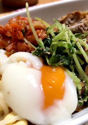 メンチを買って 10分ランチ(ビビンバ)-レシピのメイン写真
