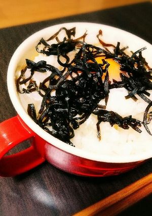 お茶漬け風塩昆布の卵かけご飯-レシピのメイン写真