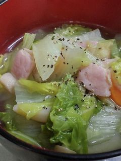 白菜とベーコンのスープ煮-レシピのメイン写真