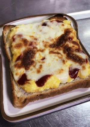 簡単!カフェみたいなホットエッグチーズ-レシピのメイン写真