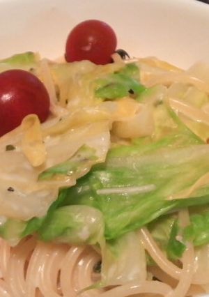 フライパンｄｅ春キャベツガーリックパスタ-レシピのメイン写真