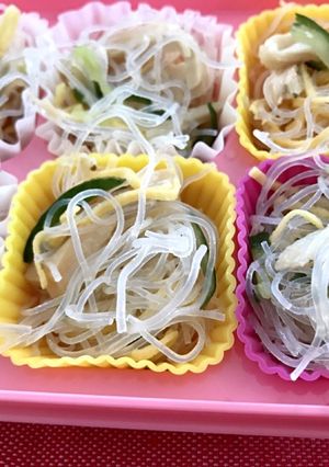 簡単ヘルシー✨サラダチキン入り春雨サラダ-レシピのメイン写真