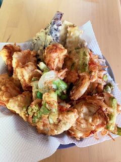 アスパラとかにかまのかき揚げ。-レシピのメイン写真