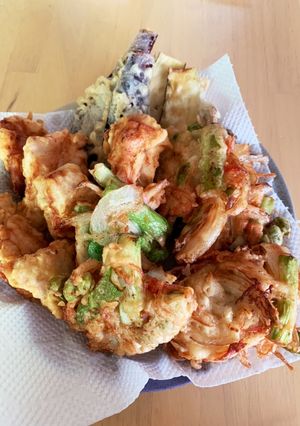 アスパラとかにかまのかき揚げ。-レシピのメイン写真