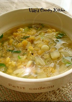 レンズ豆と大根の超簡単スープ-レシピのメイン写真