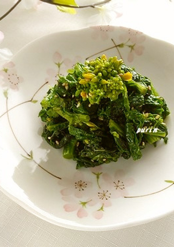 レンジで簡単！菜の花の和風ナムル-レシピのメイン写真