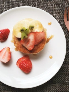 しっとり系バナナの米粉パンケーキ-レシピのメイン写真