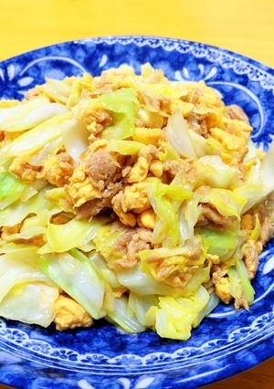 簡単♪キャベツと卵とツナの和風炒め☆-レシピのメイン写真