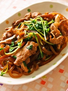 豚肉と竹の子と豆苗のマロニー炒め風-レシピのメイン写真