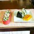 菜の花とシラスのおにぎり