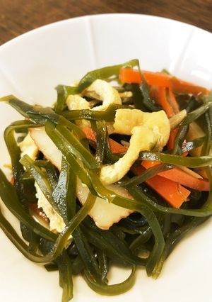切り昆布の炒め煮-レシピのメイン写真