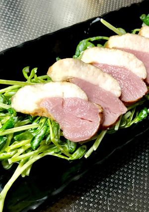 豆苗 サラダ ハム 鴨-レシピのメイン写真