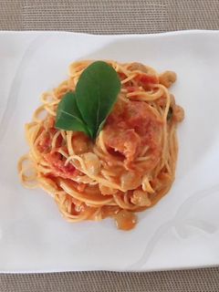 【本格簡単!】エビのトマトクリームパスタ-レシピのメイン写真