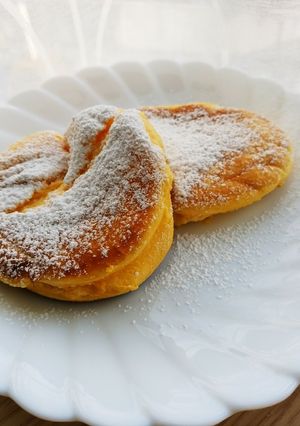 HM使用　ふわしゅわ＊スフレパンケーキ＊-レシピのメイン写真
