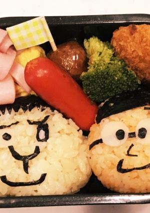 のび太 ジャイアン キャラ弁 幼稚園弁当-レシピのメイン写真