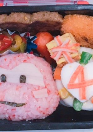 カーズ 誕生日弁当 キャラ弁 幼稚園弁当-レシピのメイン写真
