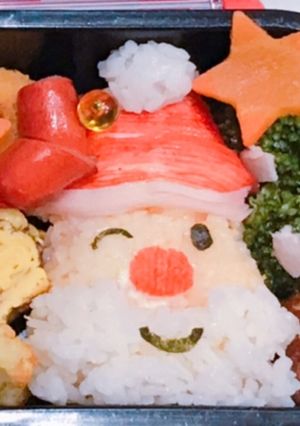 サンタさん キャラ弁 幼稚園 お弁当-レシピのメイン写真