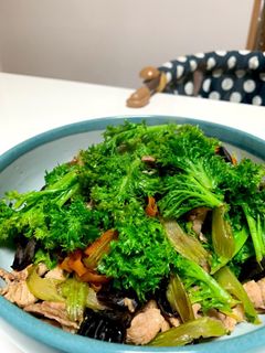 わさび菜の炒め物-レシピのメイン写真