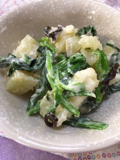 じゃが芋とほうれん草の塩昆布マヨサラダ-レシピのメイン写真