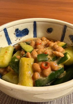 中華風きゅうりと納豆和え-レシピのメイン写真