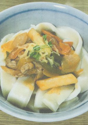 高校生・トッポギチーズのおっきりこみ-レシピのメイン写真