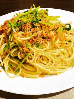 *桜えびと菜花の春パスタ*-レシピのメイン写真