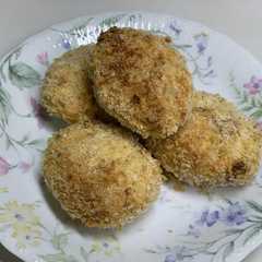รูปของ 揚げないのに美味！ヘルシーおからコロッケ