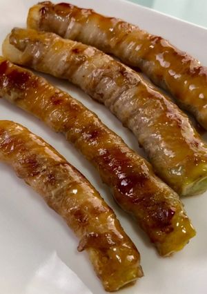 ねぎ豚バラ肉巻のマヨぽん焼き-レシピのメイン写真