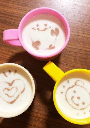 ラテアート風？簡単☆紅茶にもココアにも-レシピのメイン写真