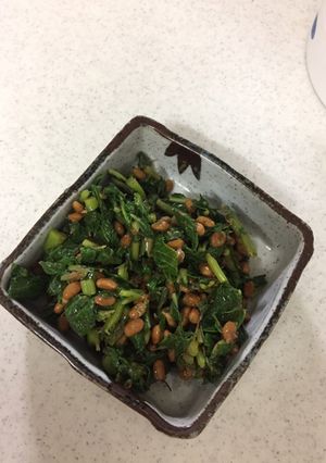 明日葉の納豆おかか和え-レシピのメイン写真