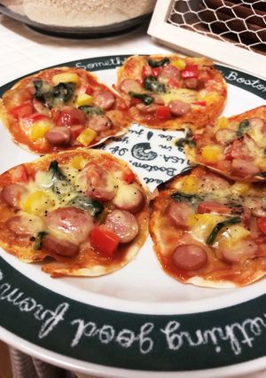 餃子の皮ピザ☆-レシピのメイン写真