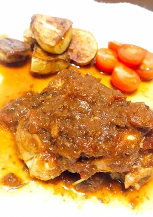 チキンのポルチーニトマト煮込み♡-レシピのメイン写真