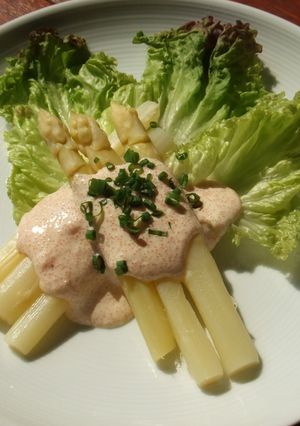 春の味覚、簡単　ホワイトアスパラ-レシピのメイン写真