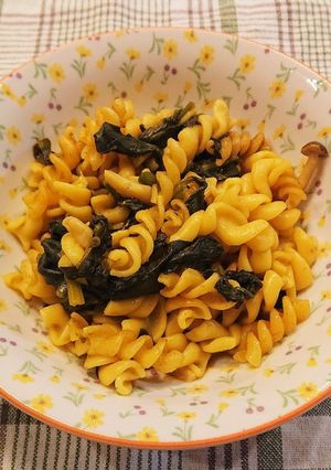 電鍋で簡単！しめじとほうれん草のパスタ-レシピのメイン写真