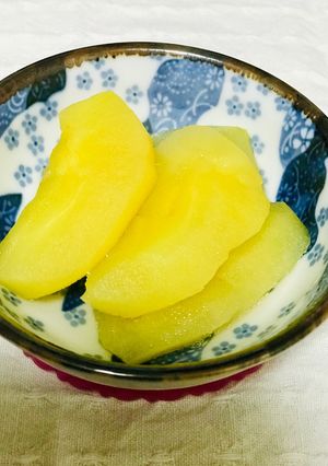 レンジで超簡単！煮りんご（砂糖不使用）-レシピのメイン写真