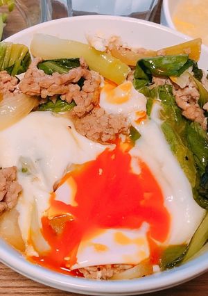 簡単♫激ウマ♫卵とろーり青梗丼♫-レシピのメイン写真