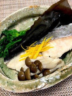 サワラの昆布蒸し-レシピのメイン写真
