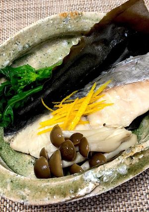 サワラの昆布蒸し-レシピのメイン写真
