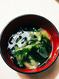 ワカメとキャベツの中華スープ-レシピのメイン写真