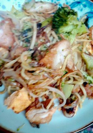 唐揚げで塩ダレ焼きそば-レシピのメイン写真