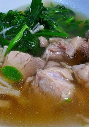 春の香り！菜の花と鶏肉の煮物-レシピのメイン写真